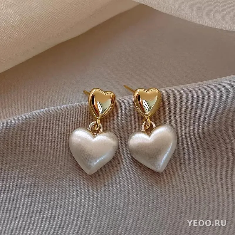 Серьги-гвоздики женские с жемчугом, из серебра 925 пробы, гальваническое покрытие, ретро-стиль