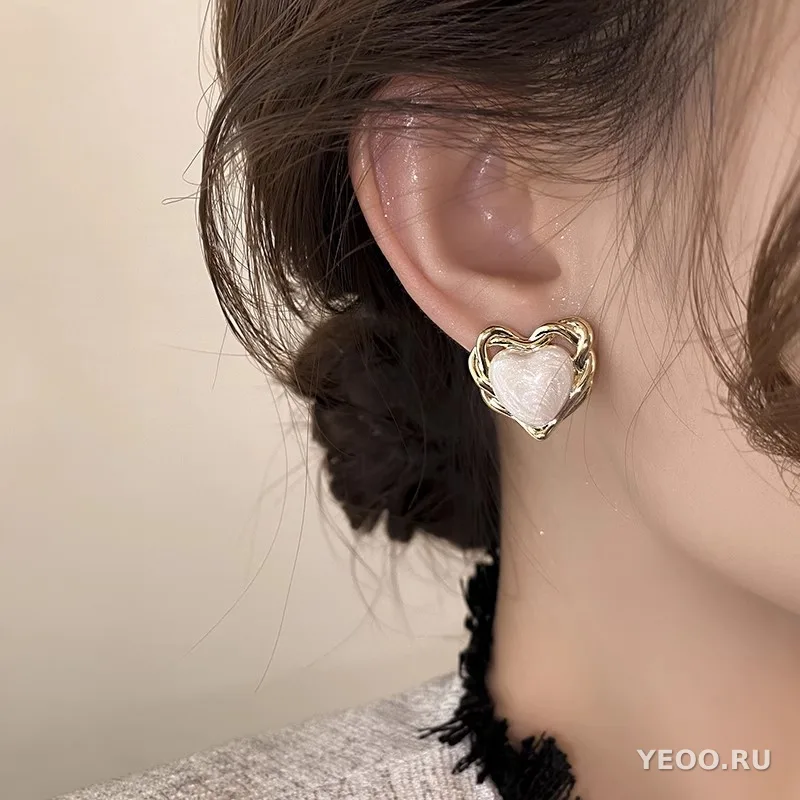 Серьги-гвоздики женские с жемчугом, из серебра 925 пробы, гальваническое покрытие, ретро-стиль