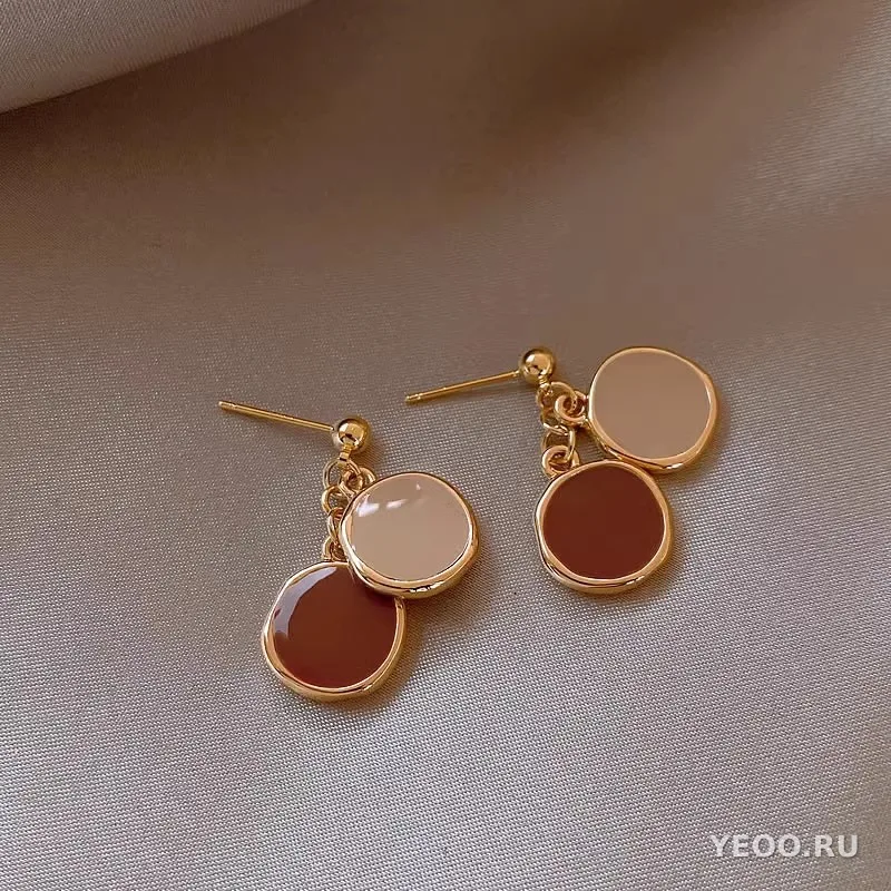 Серьги-гвоздики женские с жемчугом, из серебра 925 пробы, гальваническое покрытие, ретро-стиль