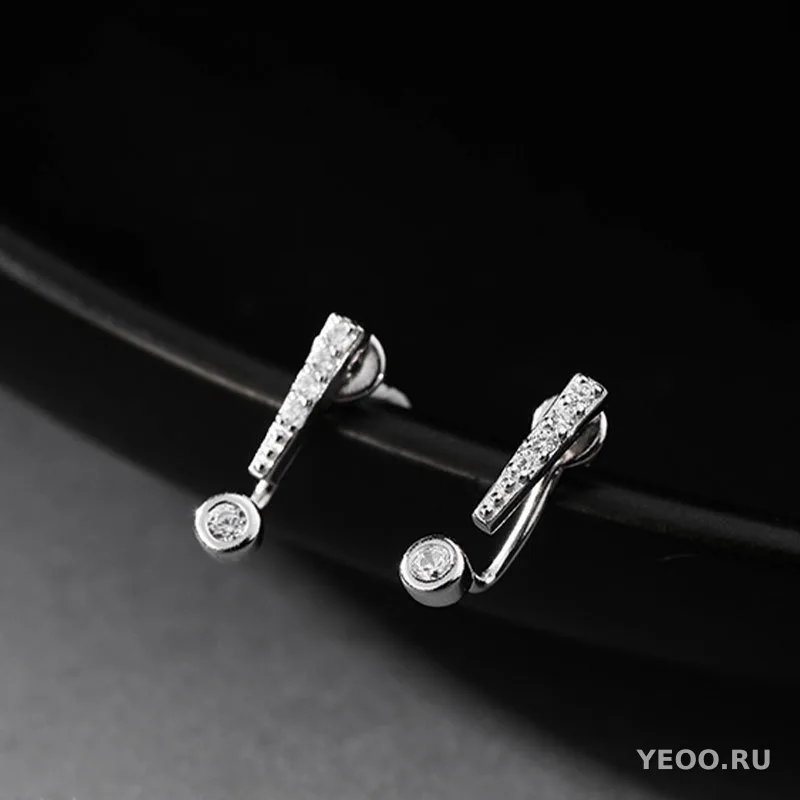Серьги-гвоздики женские из меди с геометрическим дизайном в стиле Instagram