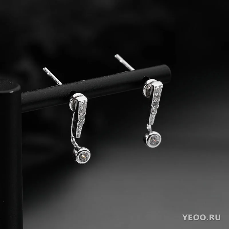 Серьги-гвоздики женские из меди с геометрическим дизайном в стиле Instagram