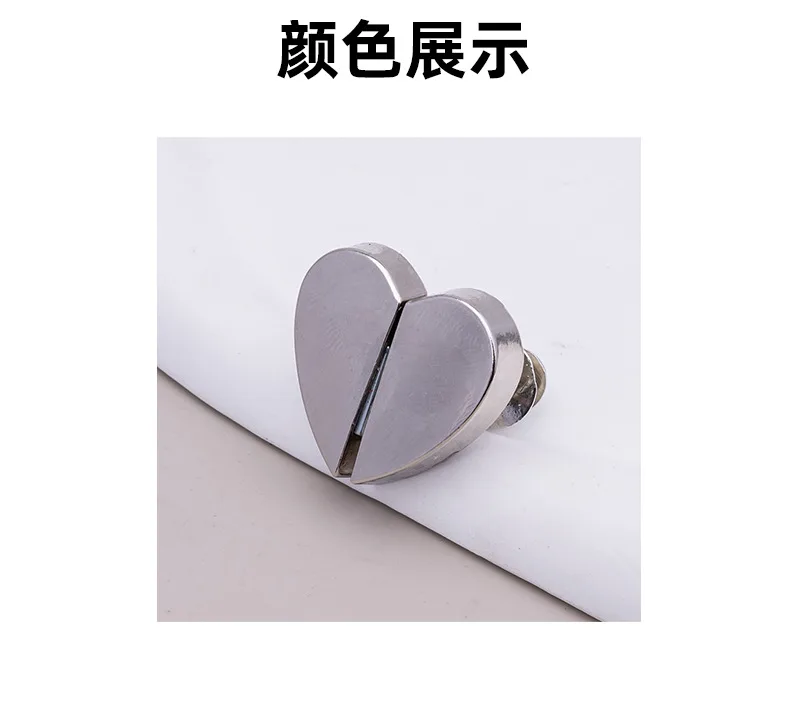 Магнитная застёжка-сердечко для штор, съёмная, металлическая