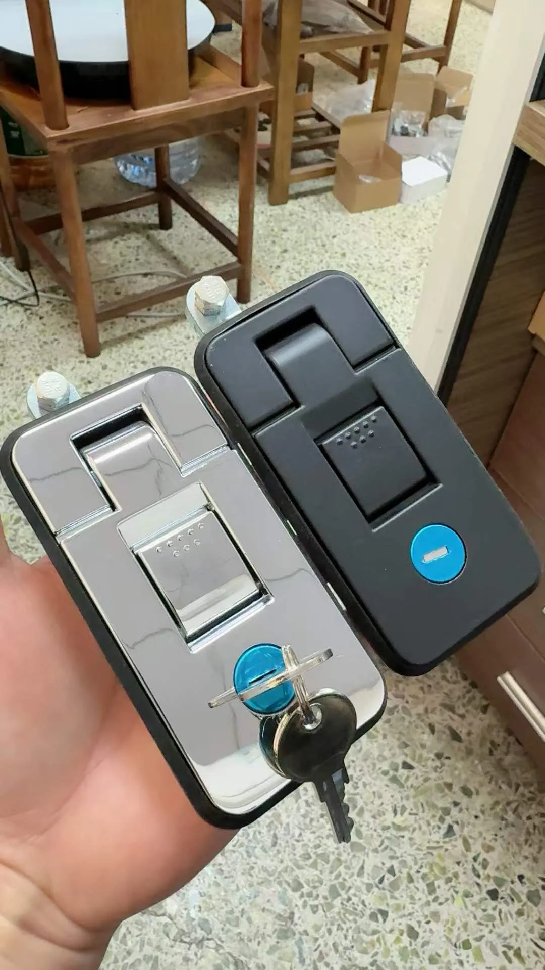 Замок для ящика из цинкового сплава с крючком, для шкафов и термобоксов