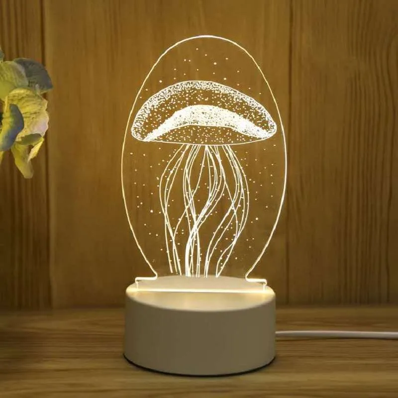 Ночник акриловый LED, атмосферный настольный светильник