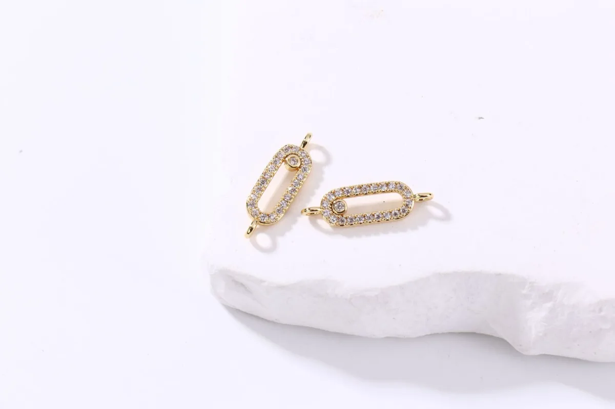 Двусторонний кулон «глаз демона» из меди с эмалью, под золото 18K