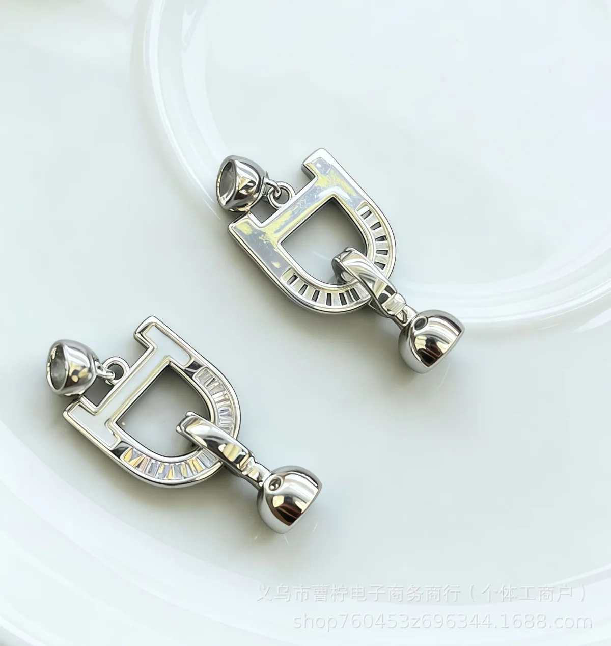 Соединительная пряжка-жемчуг для DIY-украшений, овальная, позолота 18K