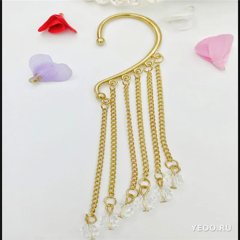 Серьги-подвески женские с кисточками в форме сердца, из сплава