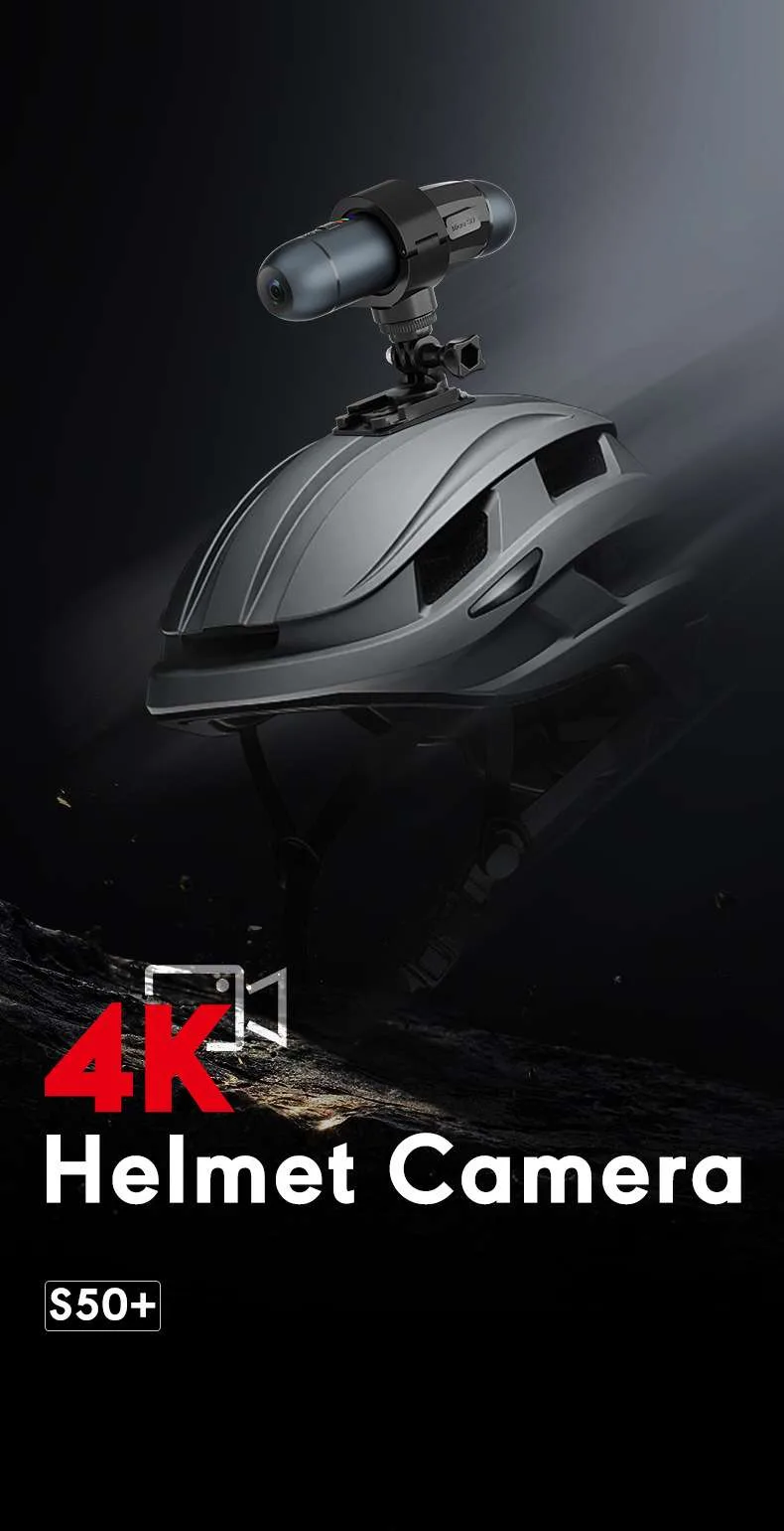 Экшн-камера 4K с двойной записью Wi-Fi для мотоцикла