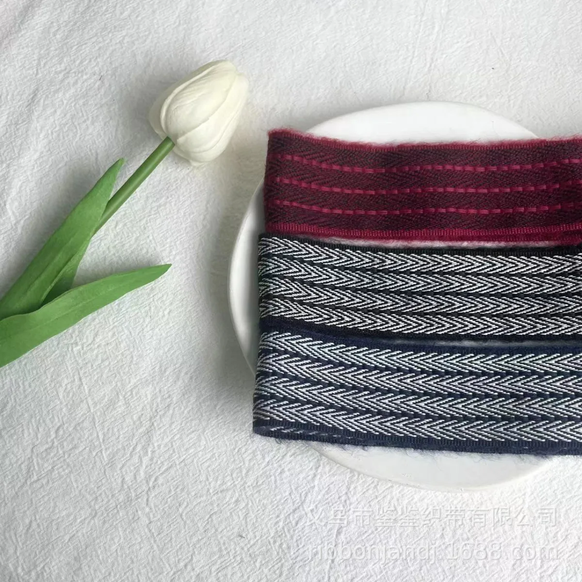 Шерстяная лента «ёлочка» для бантов и DIY-аксессуаров, 16 и 25 мм