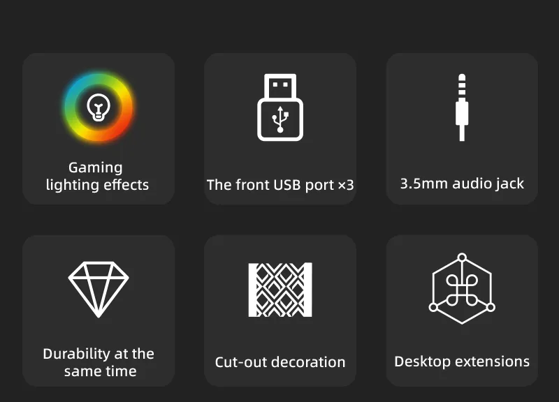 Подставка для наушников с RGB-подсветкой и двумя USB-выходами
