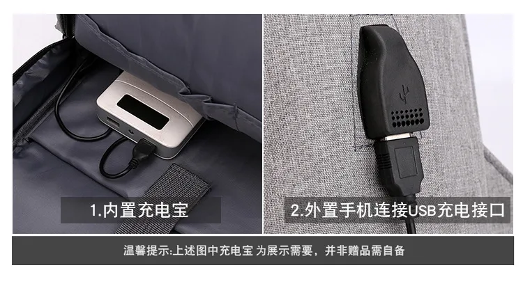 Бизнес-рюкзак из нейлона на 15-дюймовый ноутбук, объём 20–35 л, USB-порт