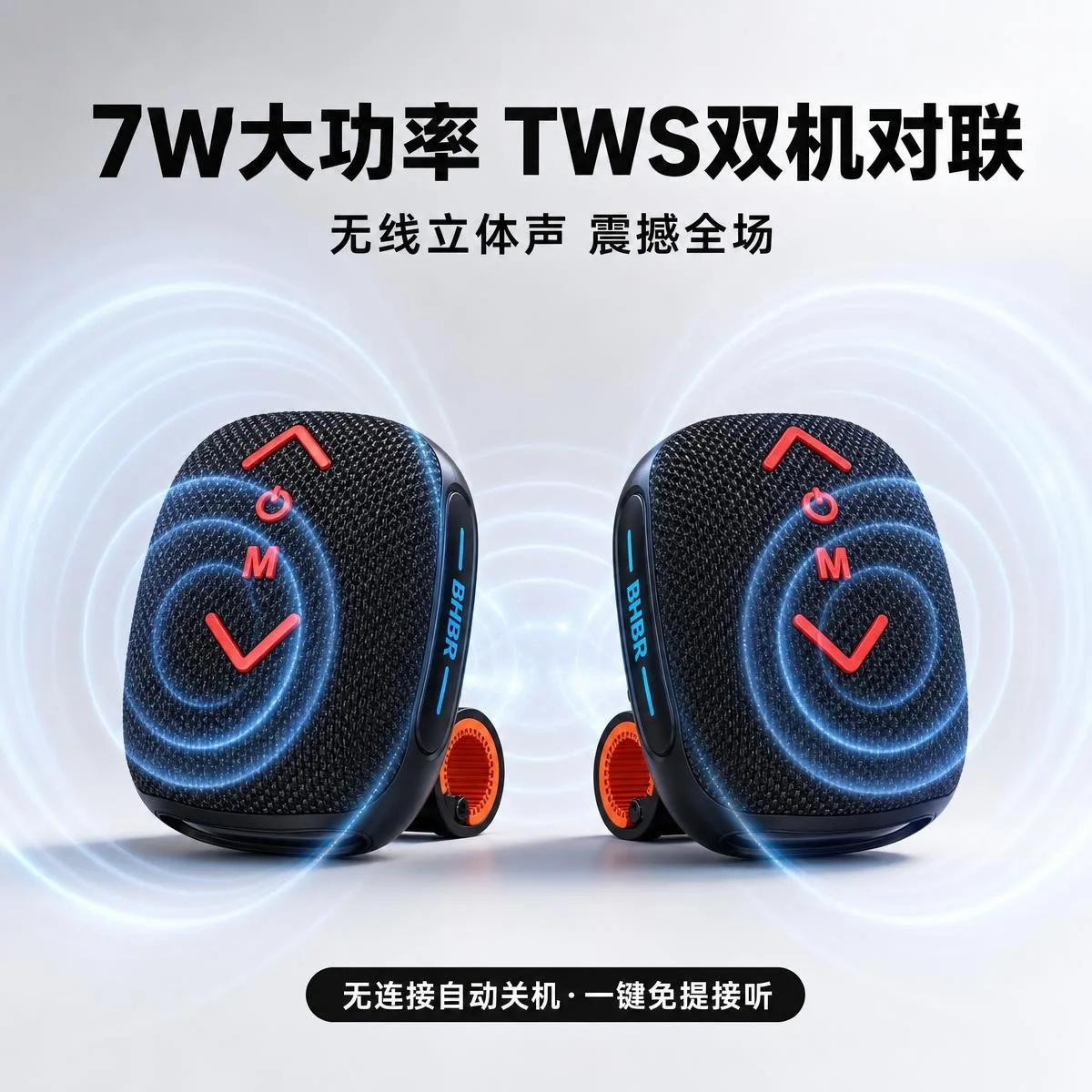 Портативная Bluetooth-колонка BH01 с TWS, слотом для карт и USB