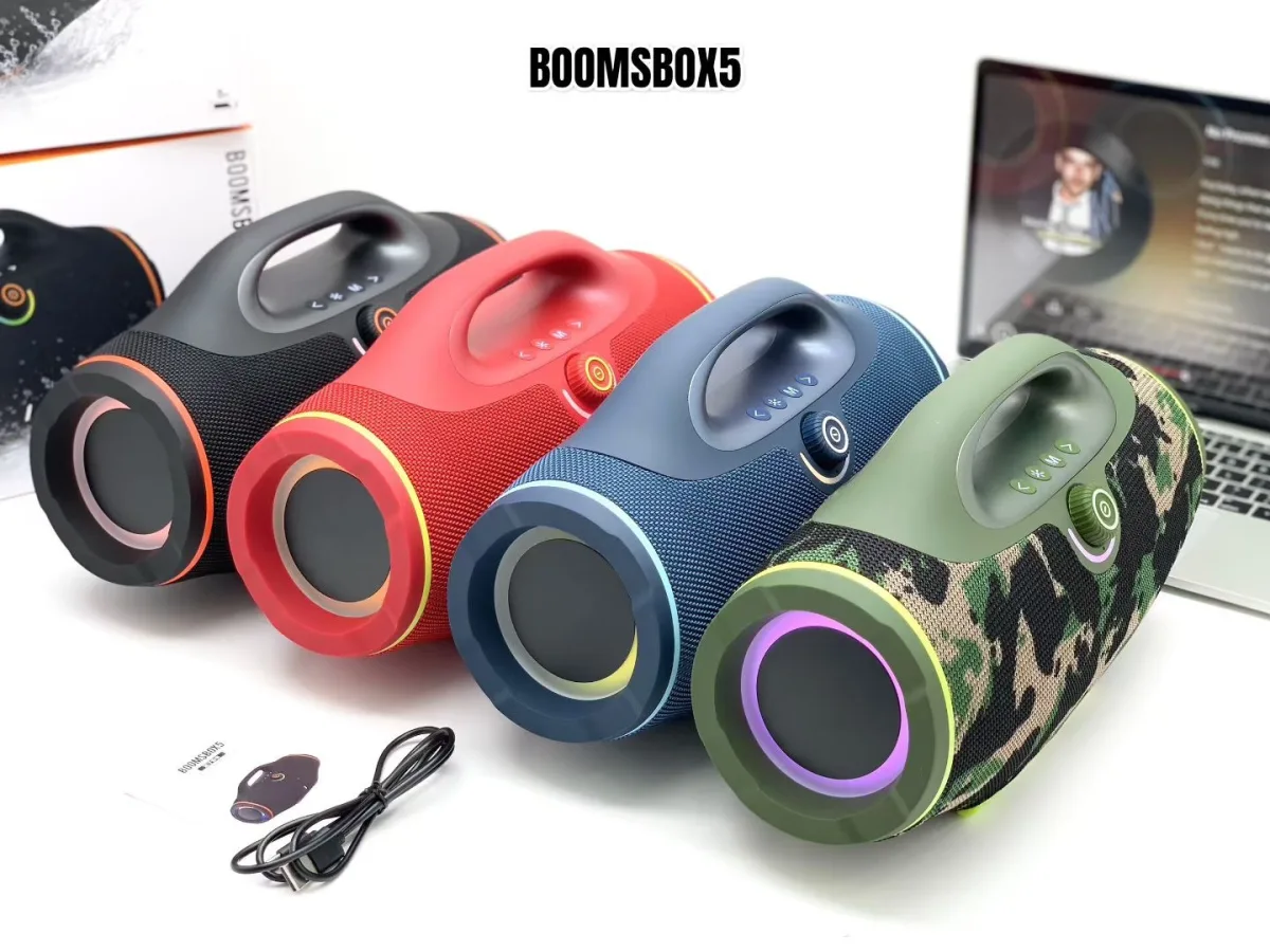 Портативная Bluetooth-колонка 60 Вт с RGB-подсветкой и защитой IPX5