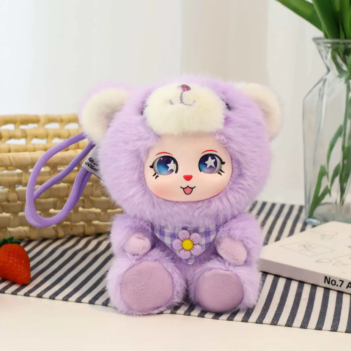 Мягкая игрушка-брелок из ПВХ с коротким ворсом, подарочная фигурка