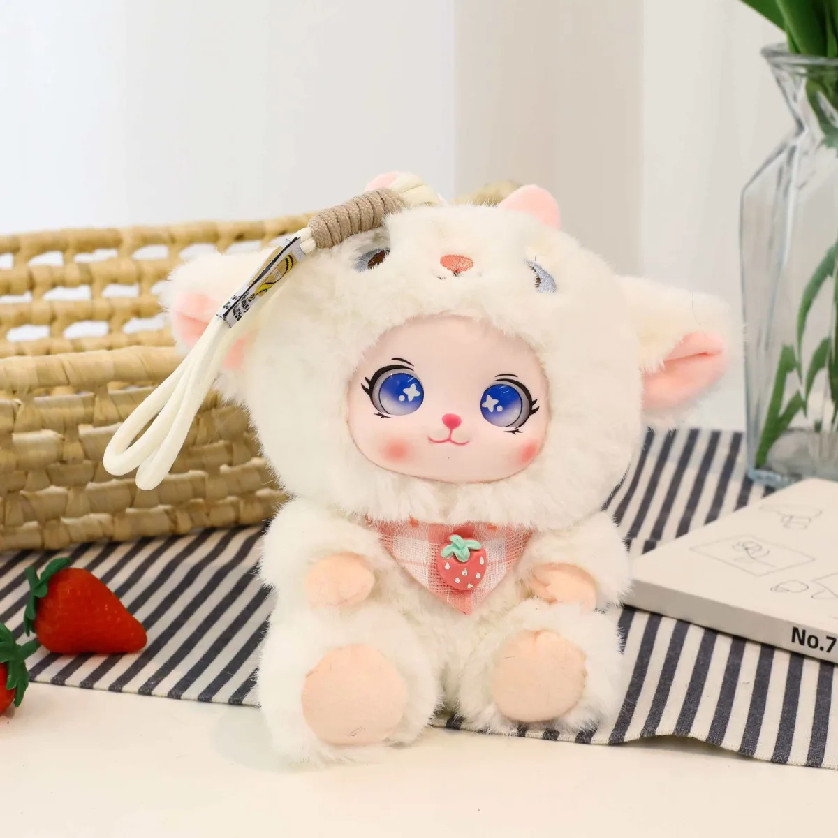 Мягкая игрушка-брелок из ПВХ с коротким ворсом, подарочная фигурка
