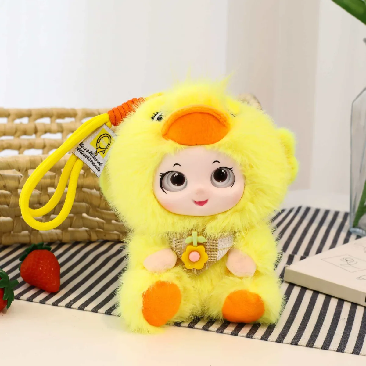 Мягкая игрушка-брелок из ПВХ с коротким ворсом, подарочная фигурка