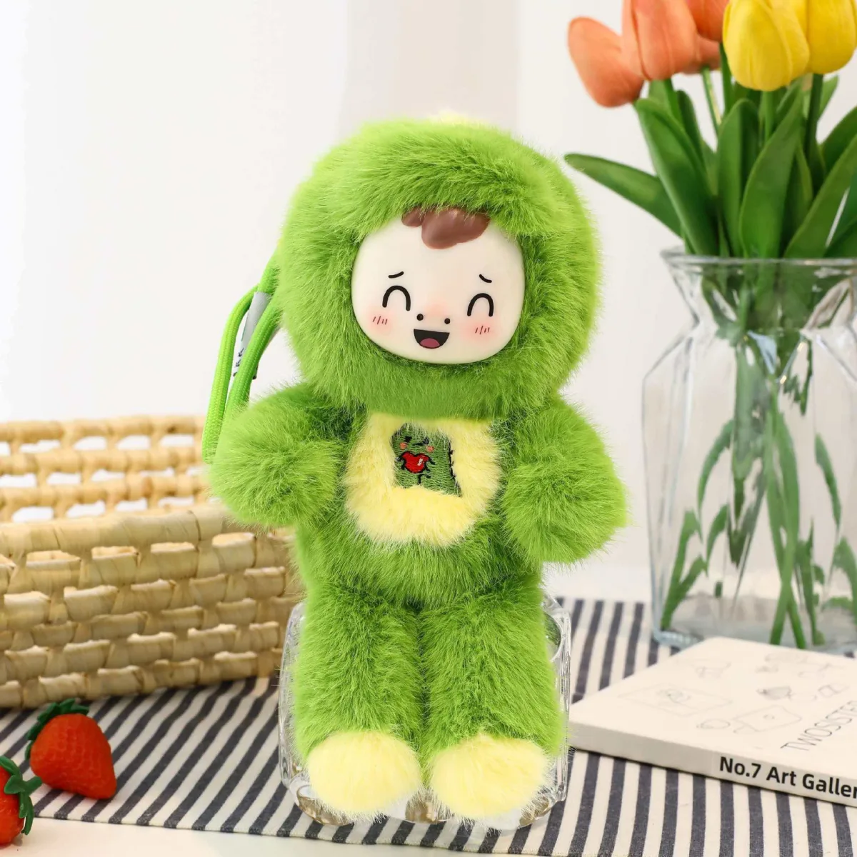Мягкая игрушка-фигурка из ПВХ на стол, короткий плюш, подарочная