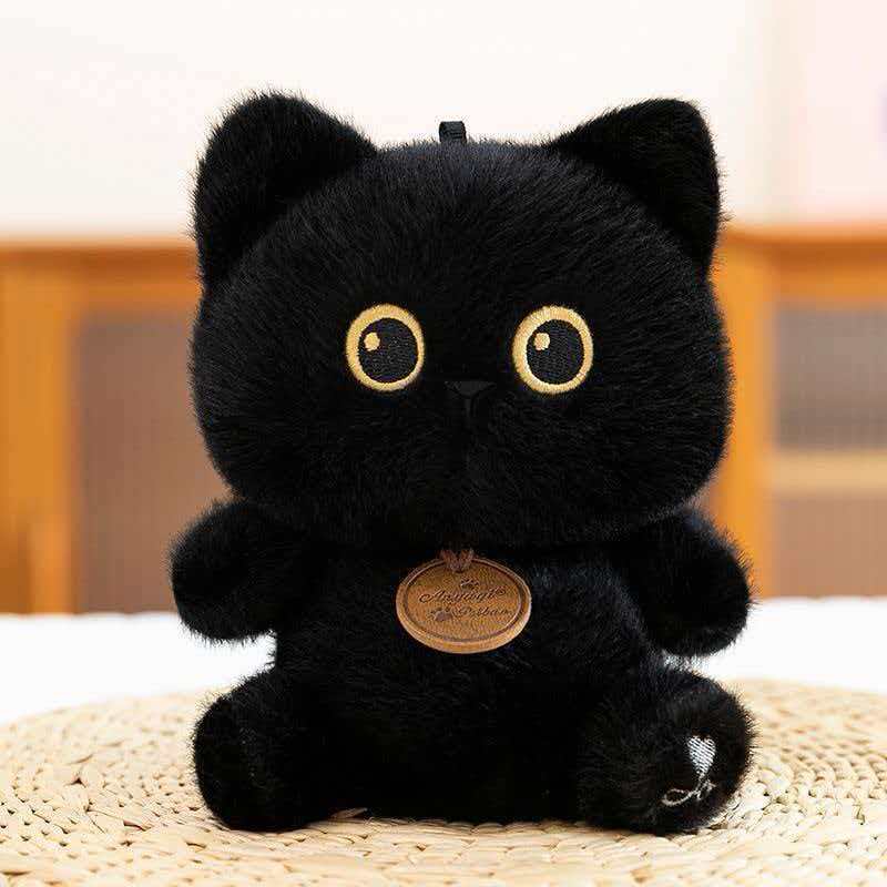 Плюшевая игрушка кошка 16 см, мягкая фигурка-компаньон для стола